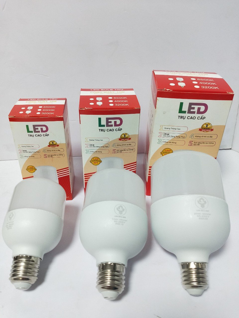 Bóng Đèn Led Trụ Kín Nước 10W ( Trắng, Vàng).