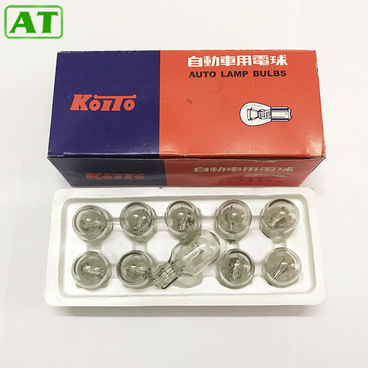 Hộp 10 bóng đèn hậu ô tô chân cắm t20 12v 21w 1 tóc