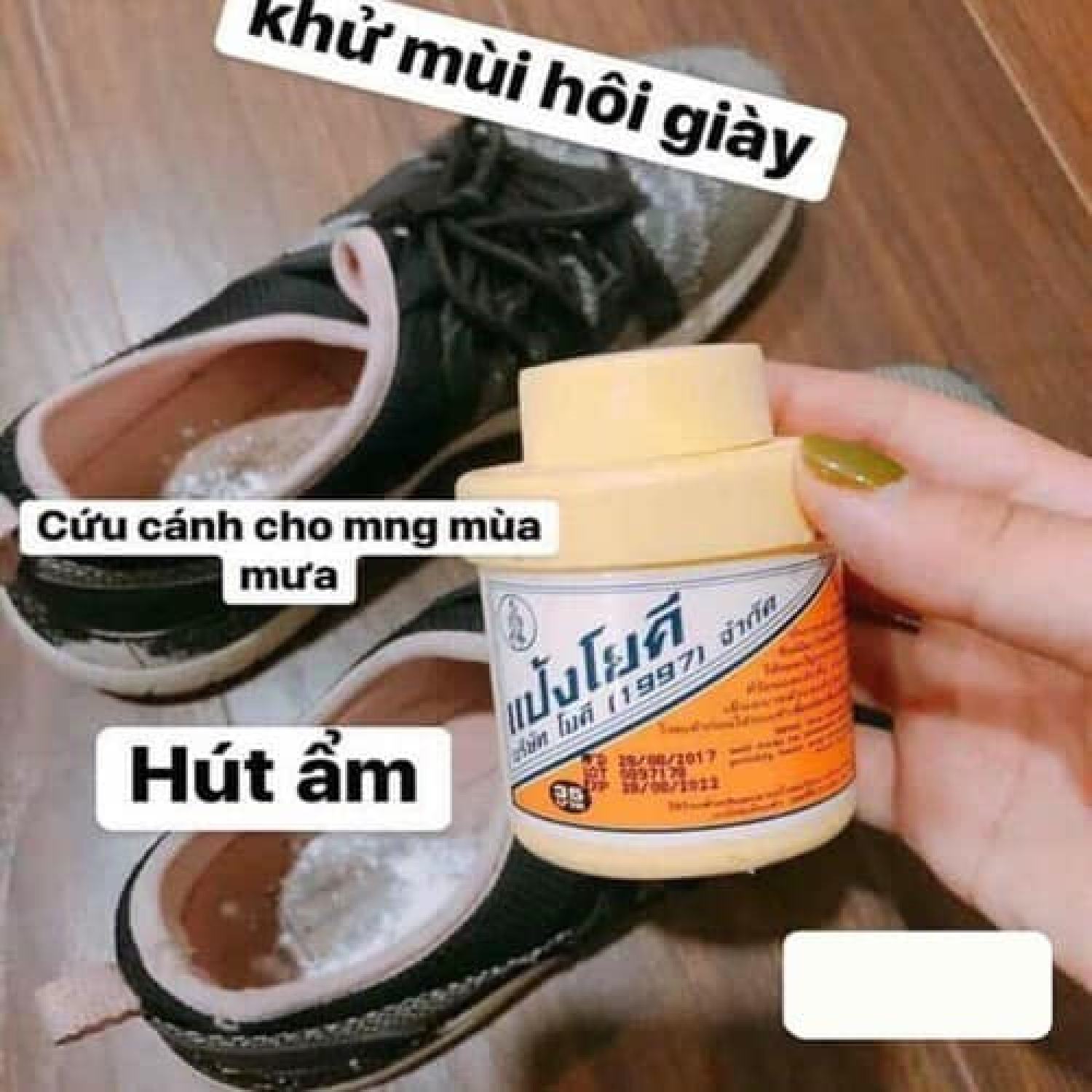 YOKI POWDER - PHẤN KHỬ MÙI GIÀY, CHÂN HÔI THÁI LAN