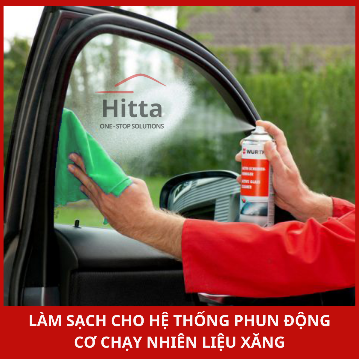 Khăn lau chuyên dụng Wurth Microfiber màu đỏ/vàng/lục/lam (1 cái)