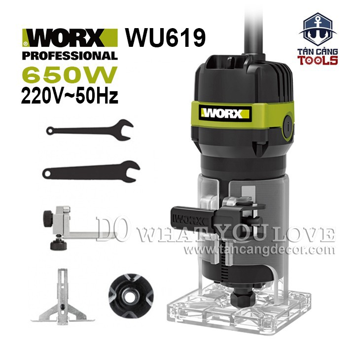 Máy Phay Worx WU619 Cốt 6.35 mm