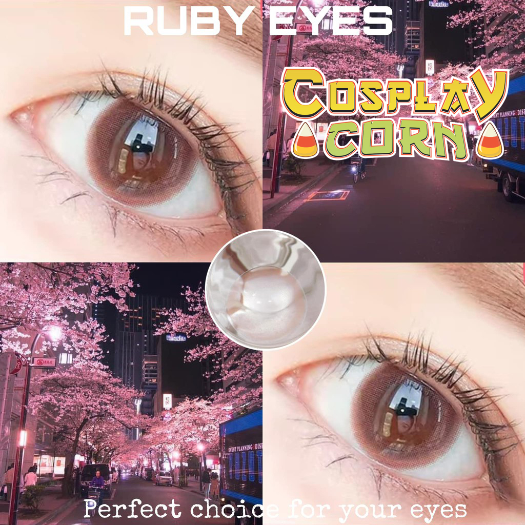 Tổng Hợp 14 Mẫu Lens Ruby Eyes Nâu Hot