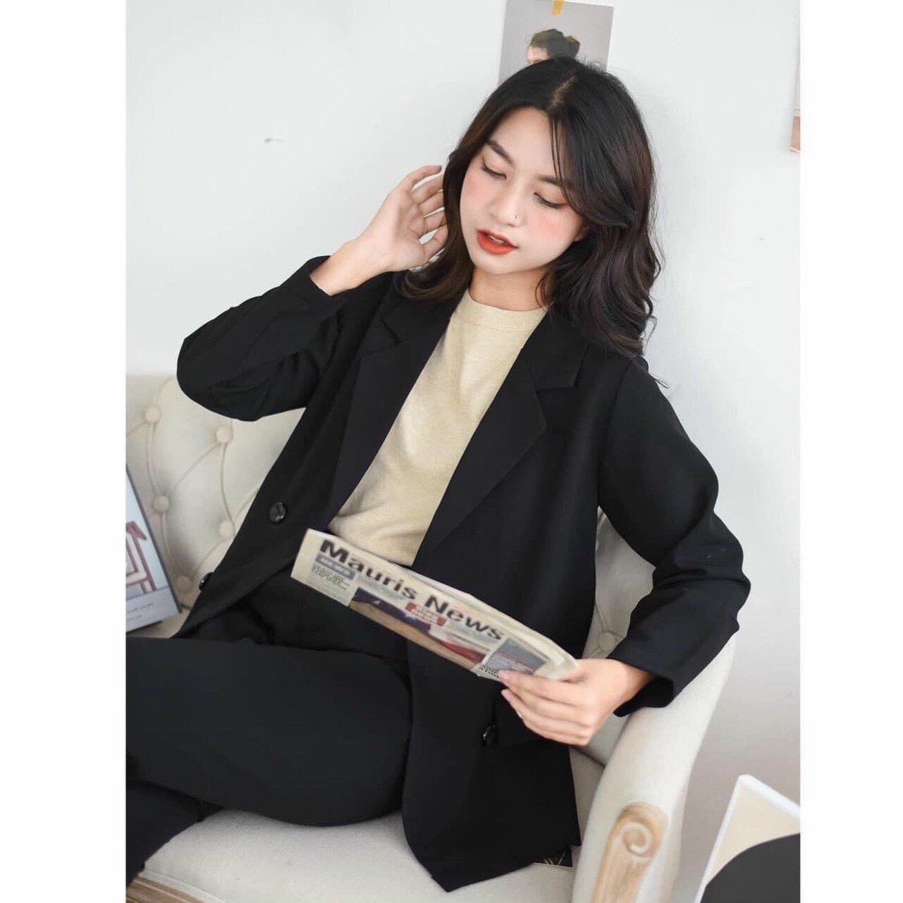 Áo Blazer công sở Áo vest nữ đẹp áo vest kiểu hàn đẹp kiểu hàn quốc Cao Cấp