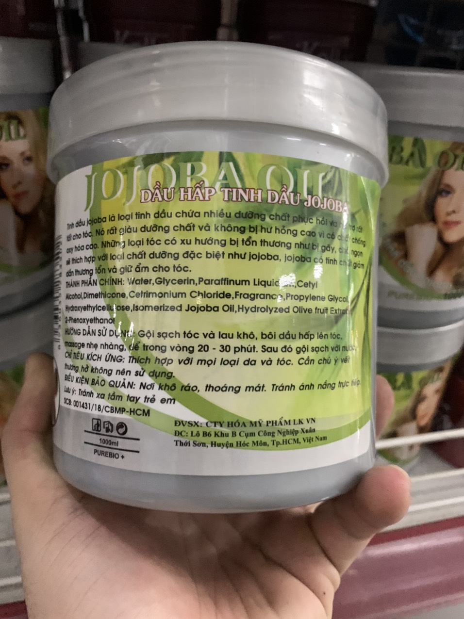 Dầu hấp dưỡng tóc Jojoba 1000ml (Jojoba Oil Repair Hair Treatment)