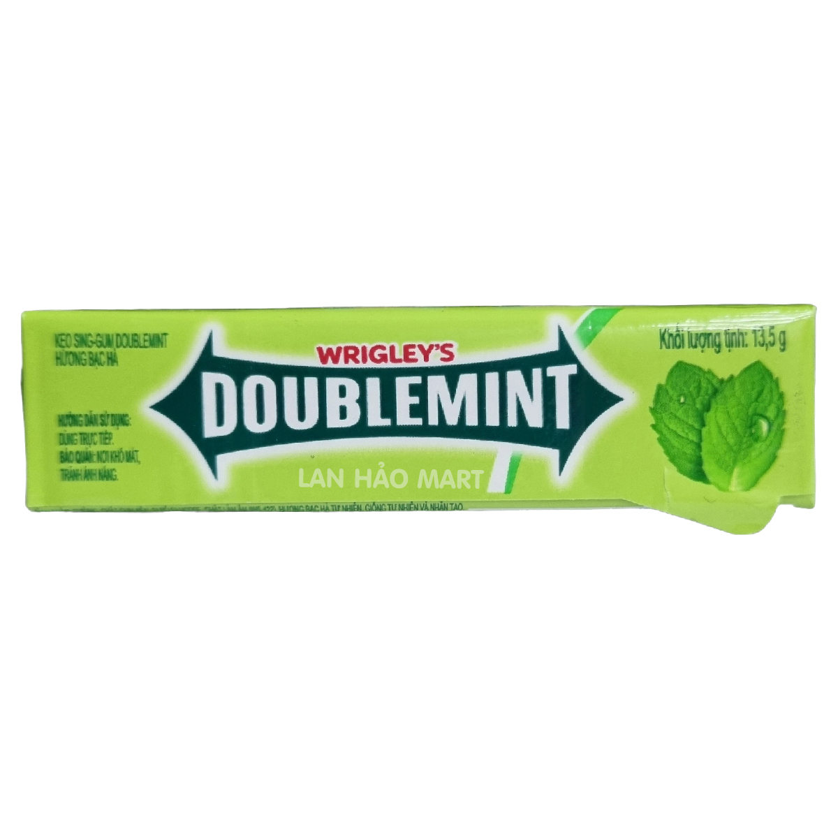 [COMBO 5 CÂY] Kẹo Sing Gum Doublemint Bạc Hà Wrigley's 13,5g