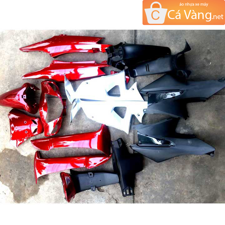 [HCM]dàn áo xe wave rs Nhựa ABS ghi màu ĐỎ ĐÔ