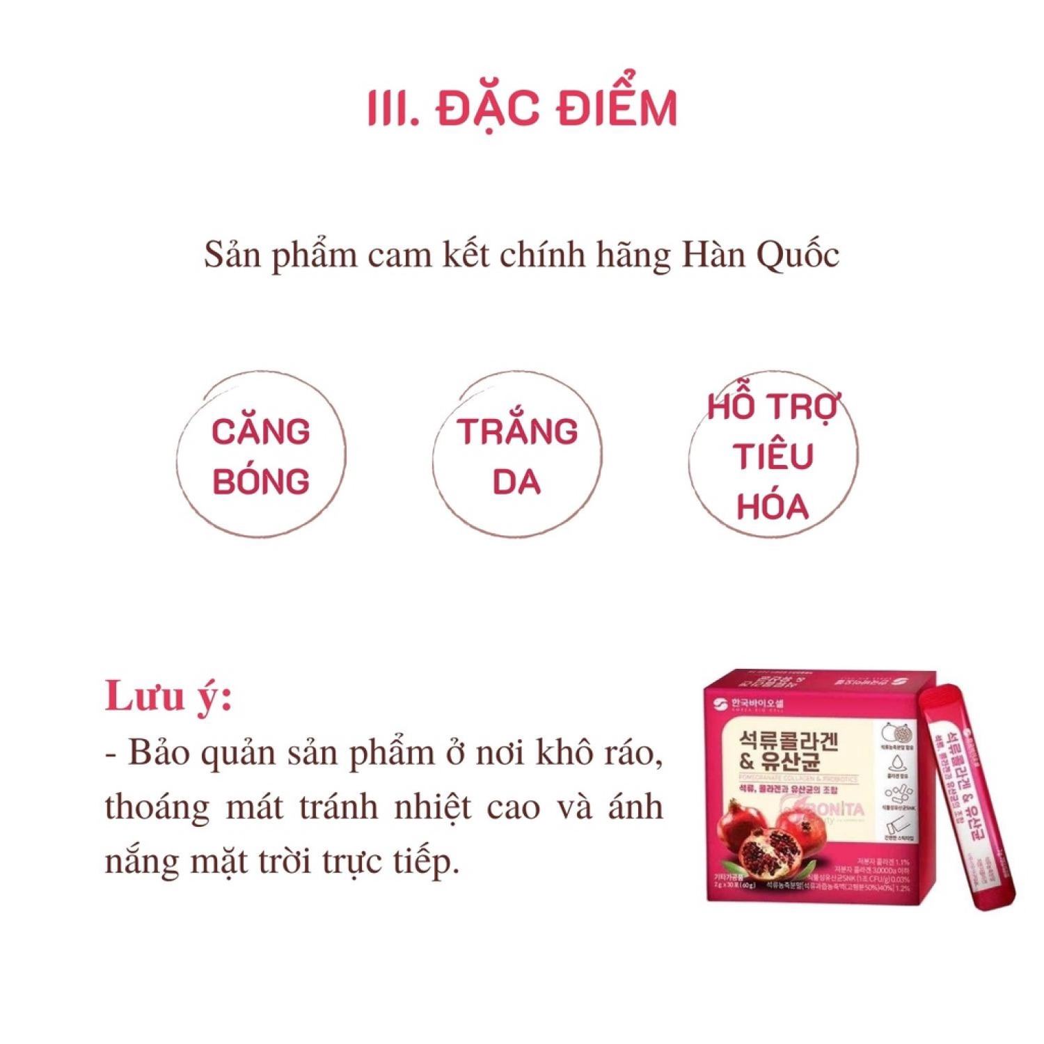 Bột collagen lựu đỏ Bio Cell Hàn Quốc hộp 30 gói (Hàng chính hãng)