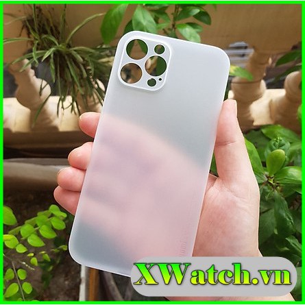 Ốp Lưng Giấy Nhám Cho Iphone 12 Mini / 12 Pro /12 Pro Max Bảo Vệ Camera, Siêu Mỏng 0.3 Mm