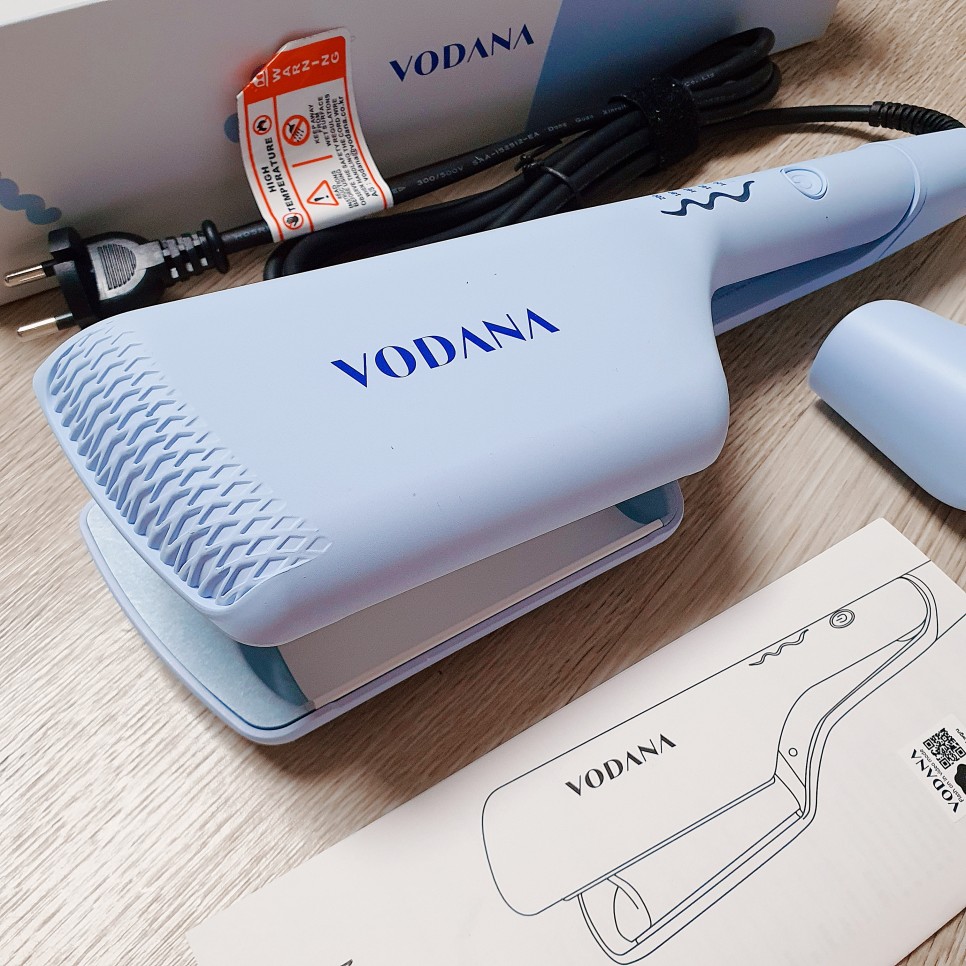 Vodana Máy dập tóc 40mm Hàn Quốc gợn sóng size lớn