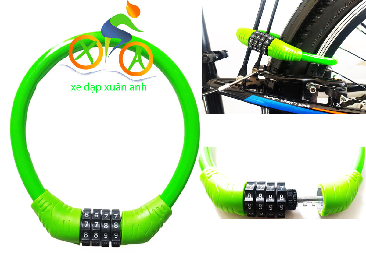 Khóa dây 4 số chống trộm xe đạp