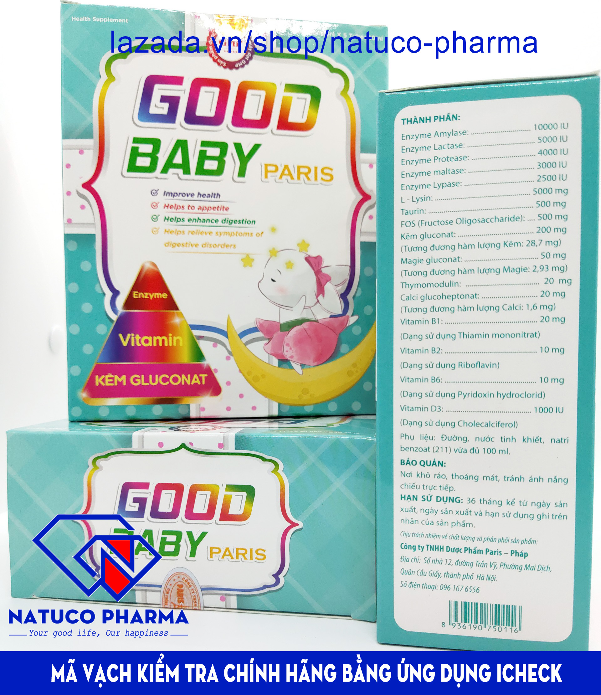 siro giúp bé ăn ngon good baby - paris - bổ sung vitamin, enzyme 3