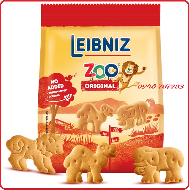 Bánh ăn dặm gấu Zoo hình con vật Đức - gói 100 g