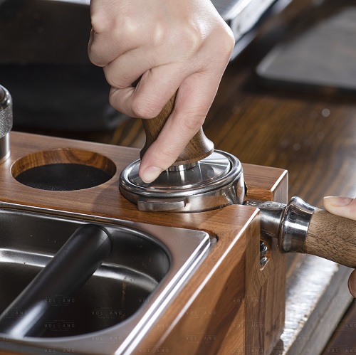 Tamper lò xo nén cà phê esspresso cán gổ