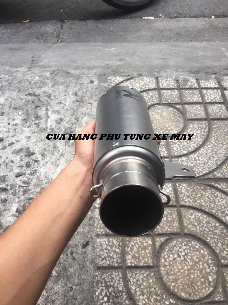 Lon pô Akrapovic R3 - Hàng nhập xịn