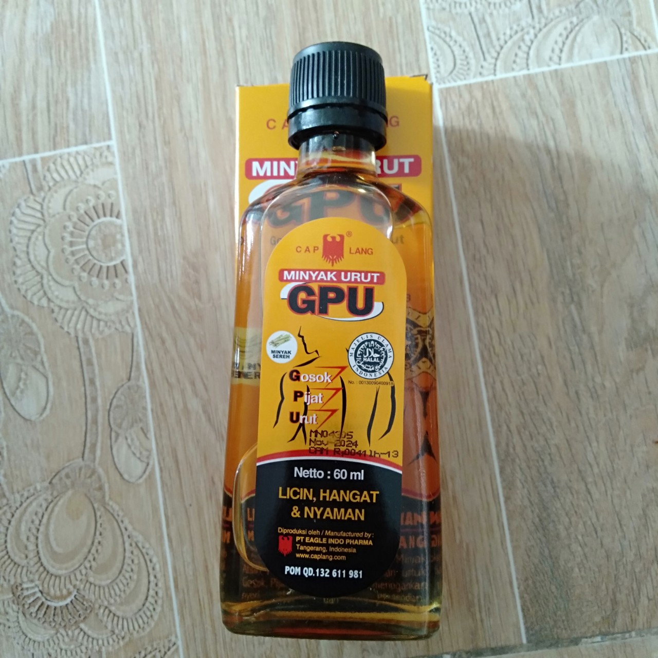 Dầu xoa bóp GPU 1 chai