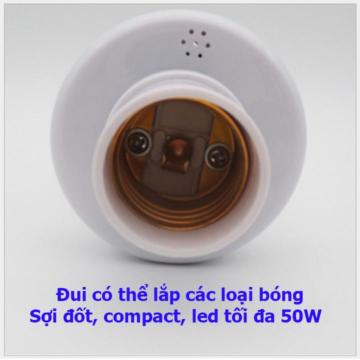 Bộ đui đèn điều khiển từ xa E27 màu trắng