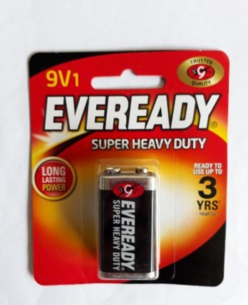 Vỉ 1 Viên Pin Eveready Vuông 9V Siêu Bền