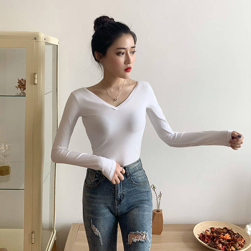 [HCM]Áo thun Tay Dài Cổ Tim