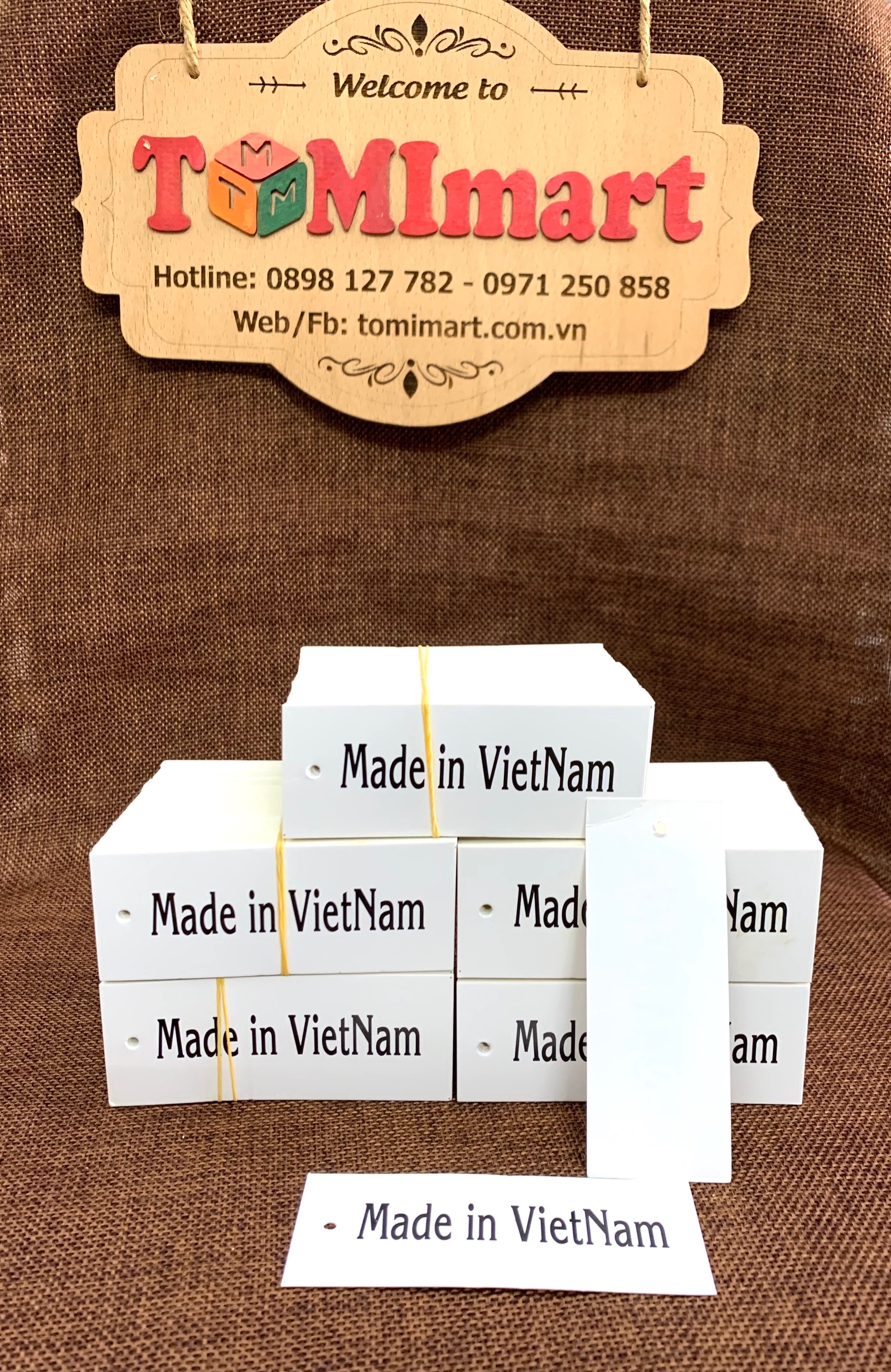 [HCM]Tag mác quần áo made in Việt Nam