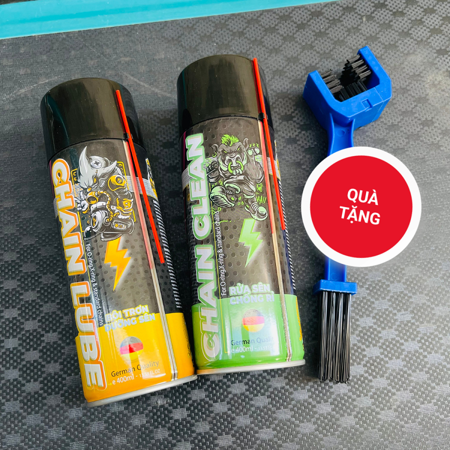 Xịt dưỡng sên sprayking + vệ sinh sên, rửa sên sprayking 400ml