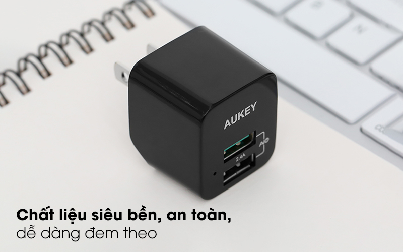 Củ sạc nhanh AUKEY PA-U32 12W, 2 cổng USB