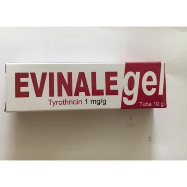 GEL RÁCH DA , PHỒNG DA , CHẦY DA-EVINALE GEL 10G. (TYROTHRICIN 1MG/G.)