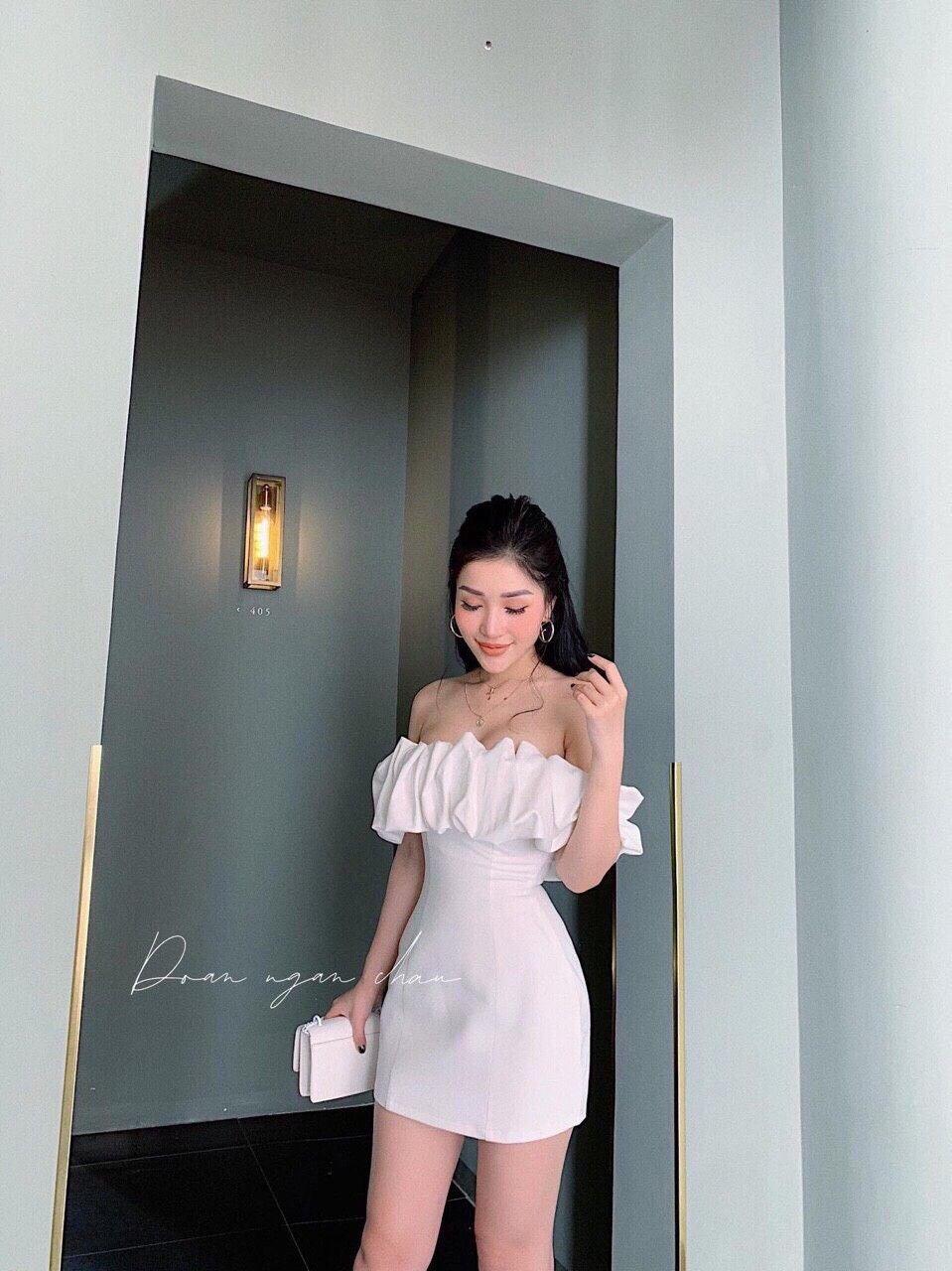 [HCM]Đầm body bẹt vai