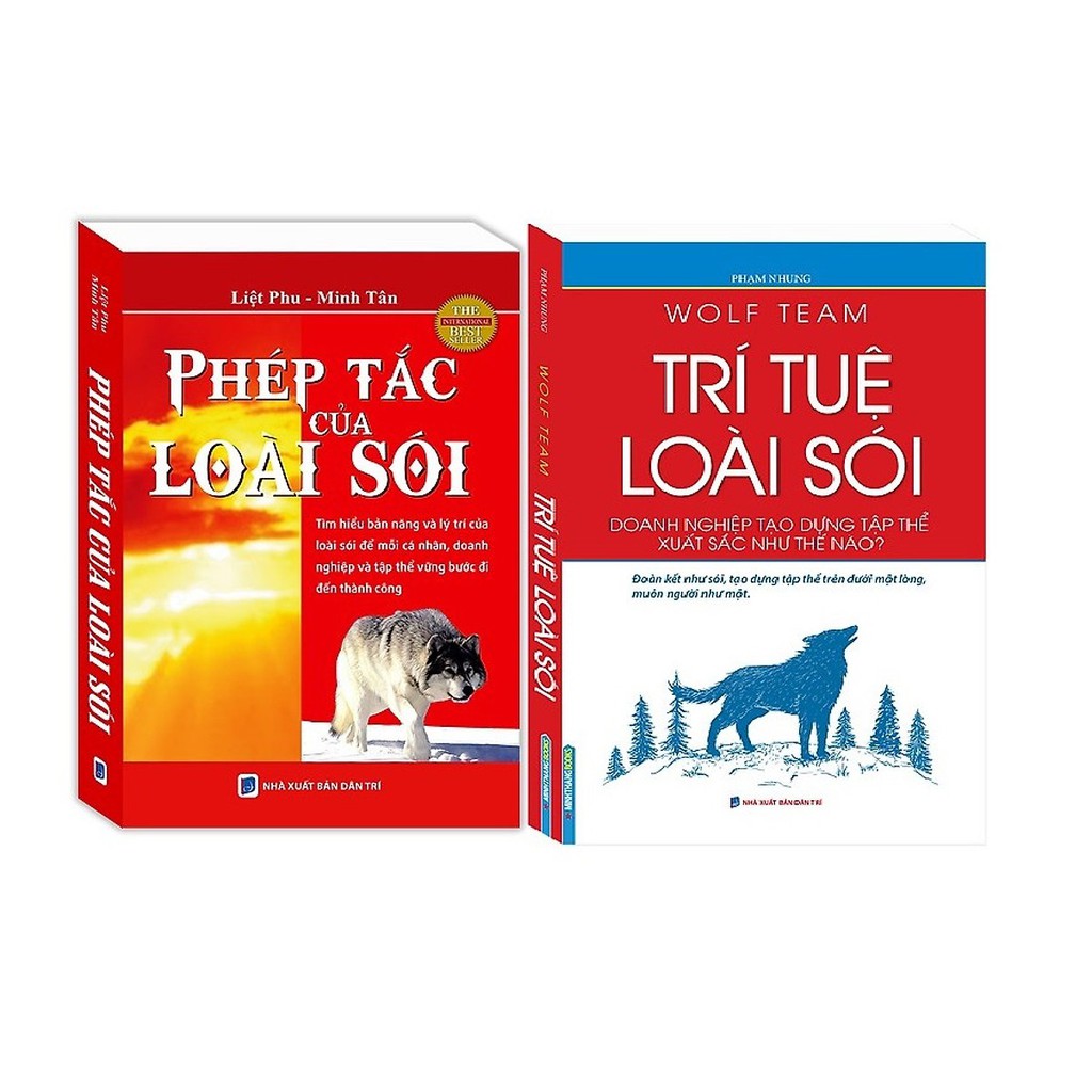 Sách - Combo Trí Tuệ Loài Sói (Doanh Nghiệp Tạo Dựng Tập Thể Xuất Sắc Như Thế Nào?)+Phép Tắc Của Loài Sói (Tái Bản