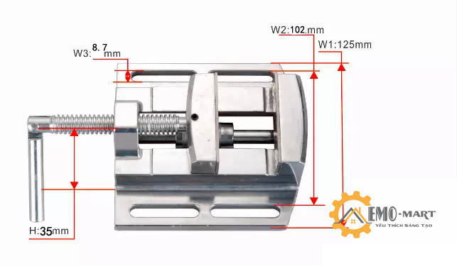 Ê tô để bàn miniq 2.5inch