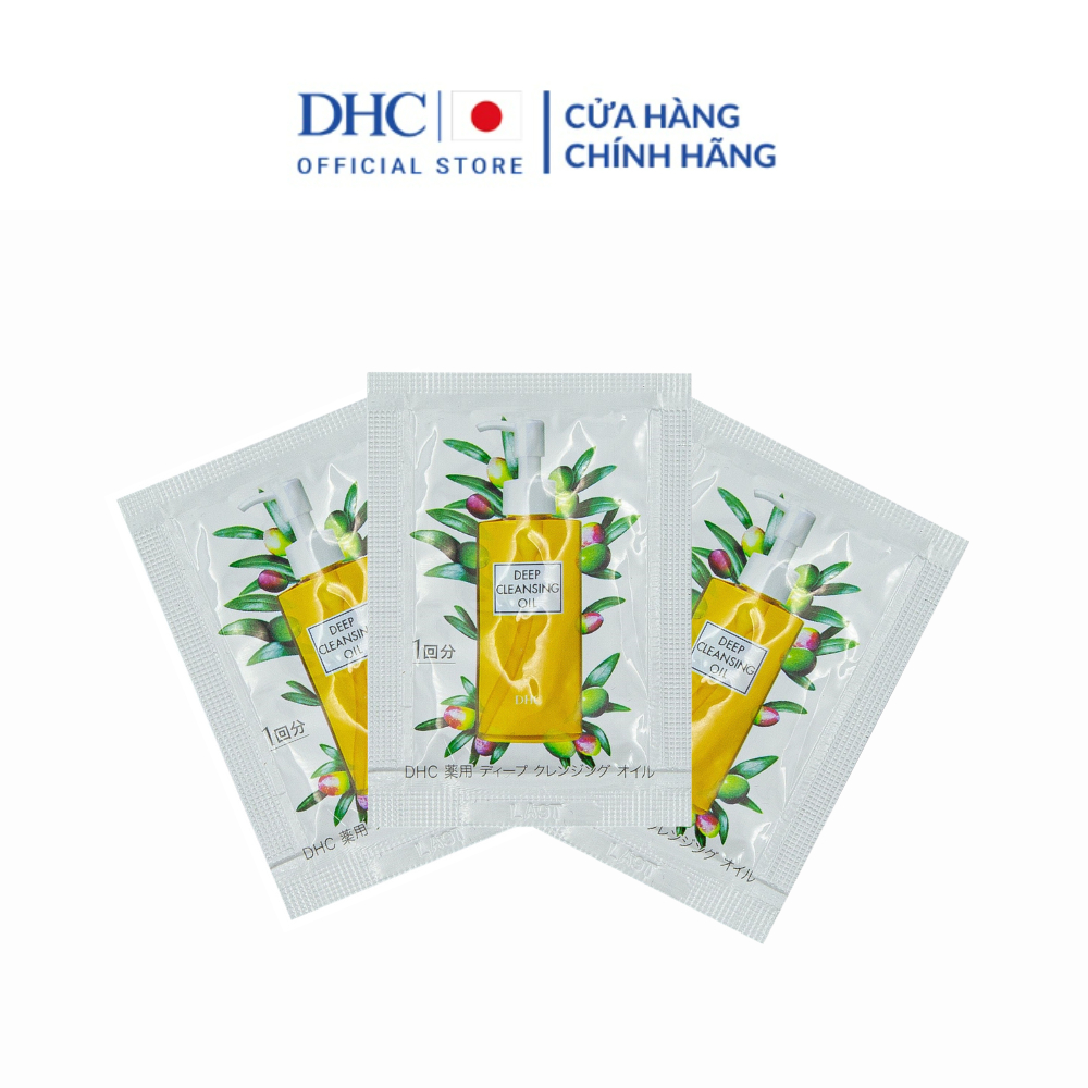 Set 3 sample dầu tẩy trang olive dhc deep cleansing oil