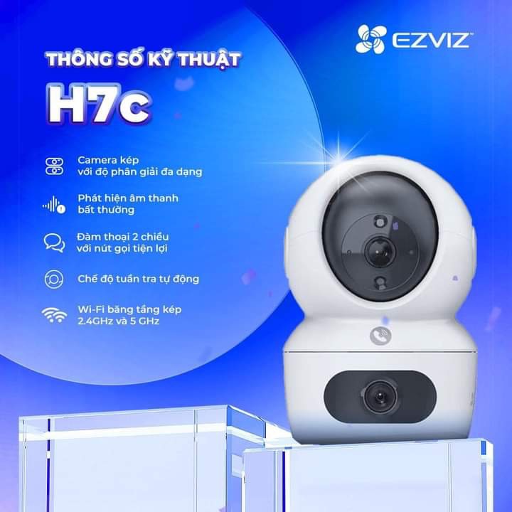 Camera WiFi Ống Kính Kép EZVIZ H7C (4MP+4MP)