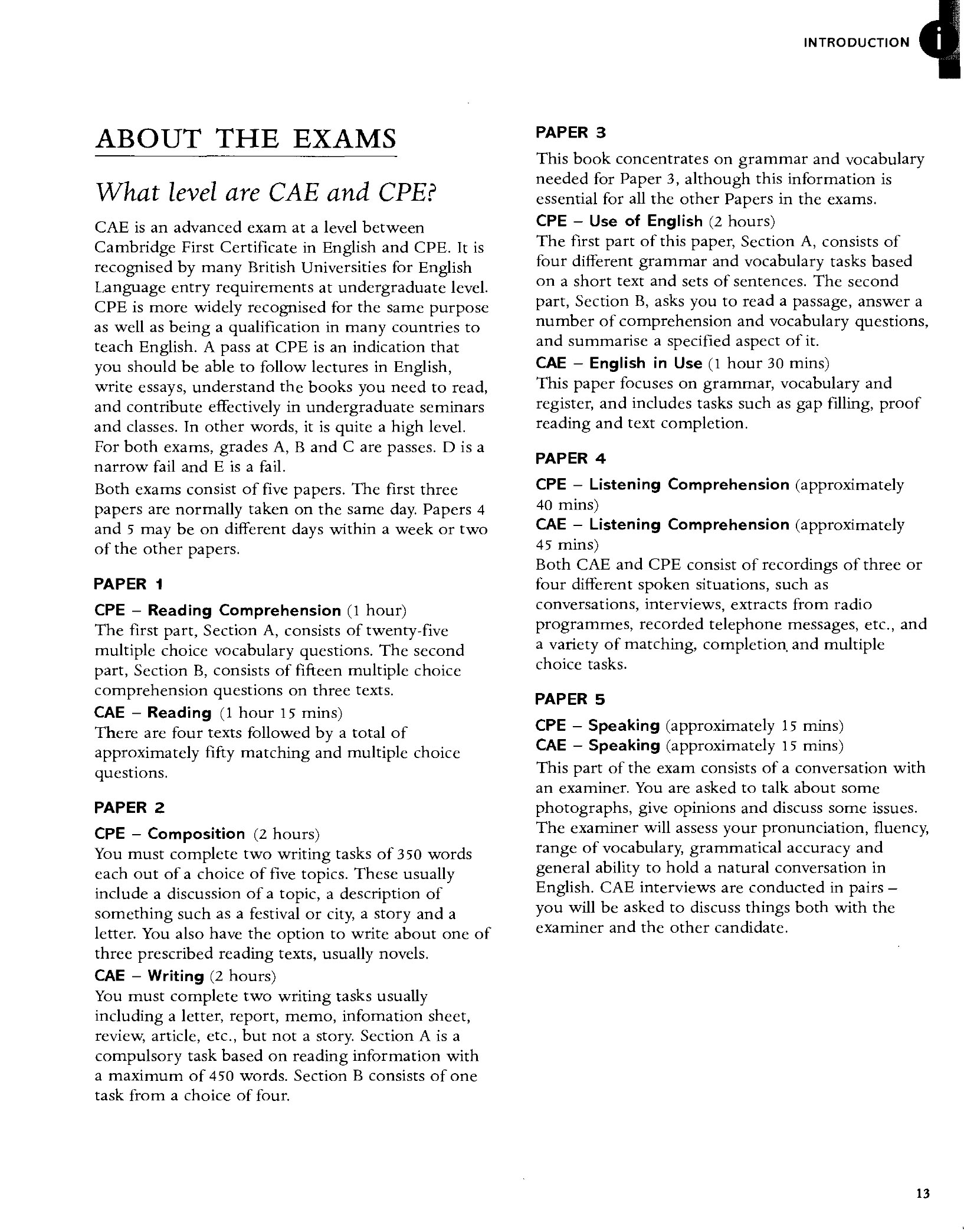 GRAMMAR AND VOCABULARY FOR CAMBRIDGE ADVANCED (Sách đen trắng)