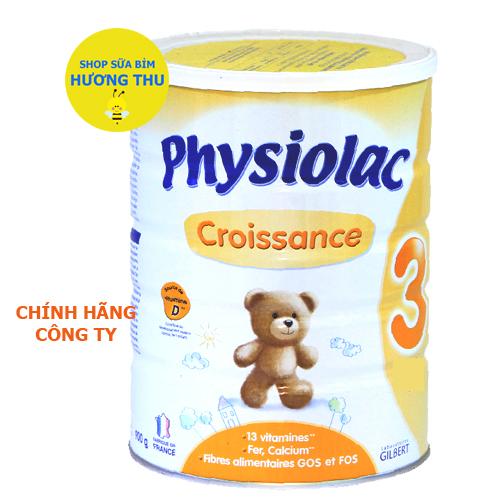 Sữa bột Physiolac Croissance số 3 lon 900g (dành cho bé 1 - 3 tuổi)