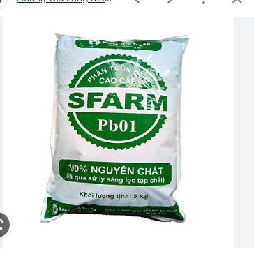 Phân trùn quế nguyên chất Sfarm PB01 5kg