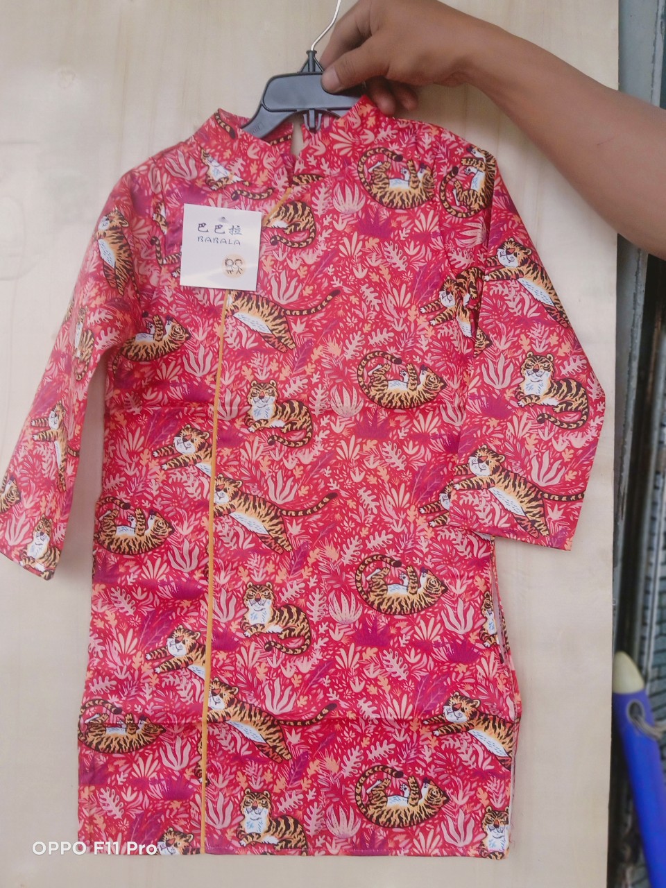 [HCM]áo dài rồng đỏ cho bé trai