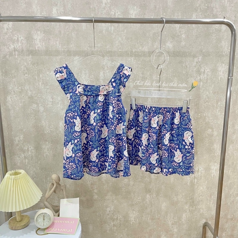 [Nhập RS0822 giảm 30k cho đơn 99k]NOHK _ Bộ mặc nhà lanh lụa nữ siêu mát. Size S M L