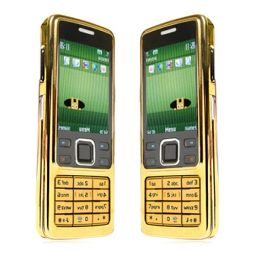 Điện thoại cơ bản giá rẻ Nokia 6300 màu gold tặng kèm pin sạc vỏ thép chắc chắn có đèn báo cuộc gọi