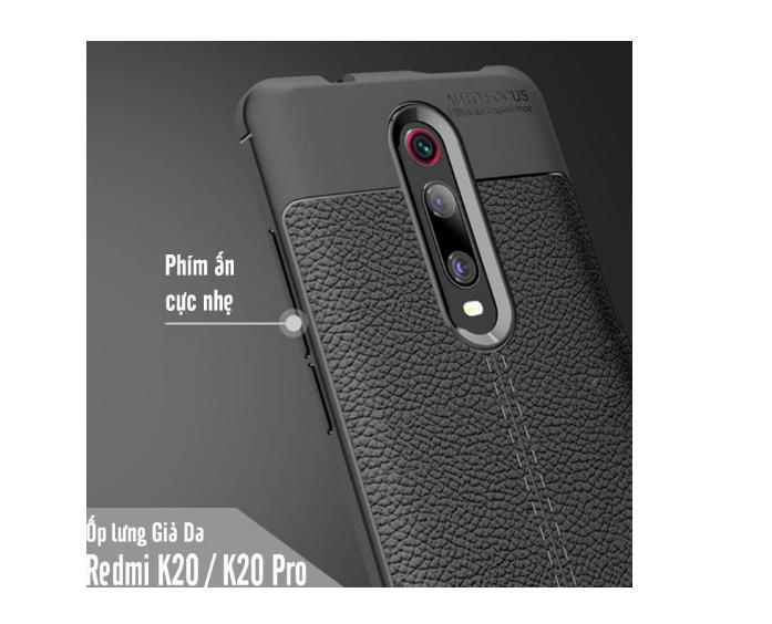 ốp lưng silicon dẻo vân da cho Xiaomi Redmi K20 / K20 pro