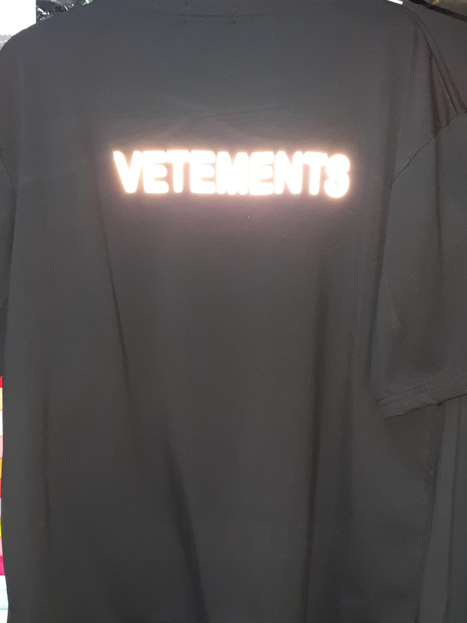 Áo thun Stee Phản quang VETEMENTS CAT Unisex