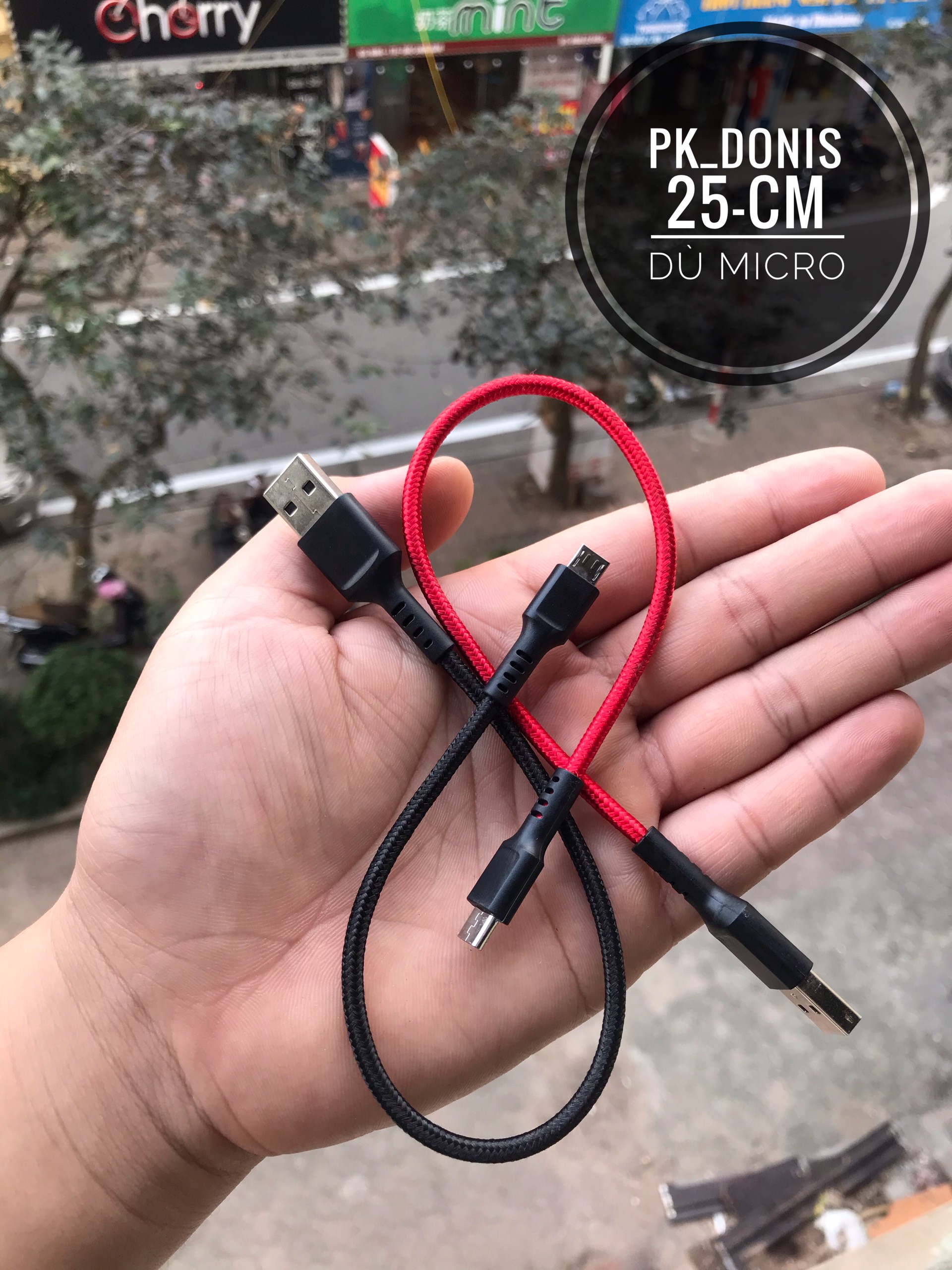 Cáp dù chân micro dài 25cm