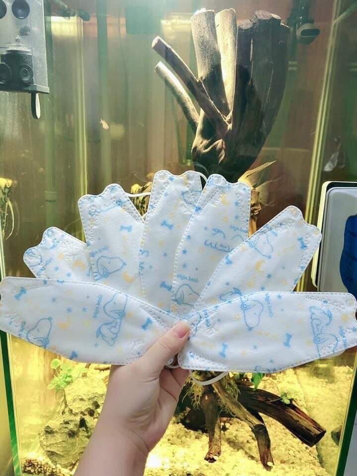 [ COMBO 50 Cái ] Khẩu Trang Cho Bé 4D KF94 Hoạ Tiết Bé từ (3-10 tuổi)