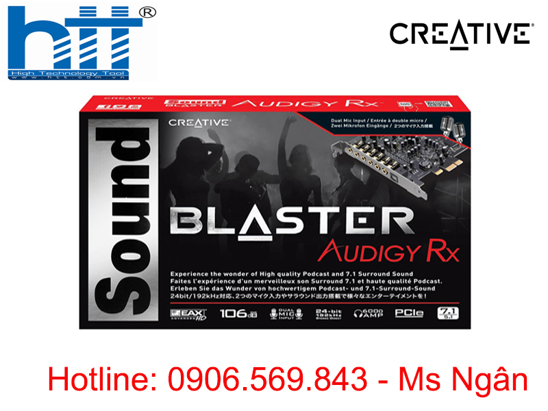 Card âm thanh Blaster Audigy Rx 7.1 - hãng Creative