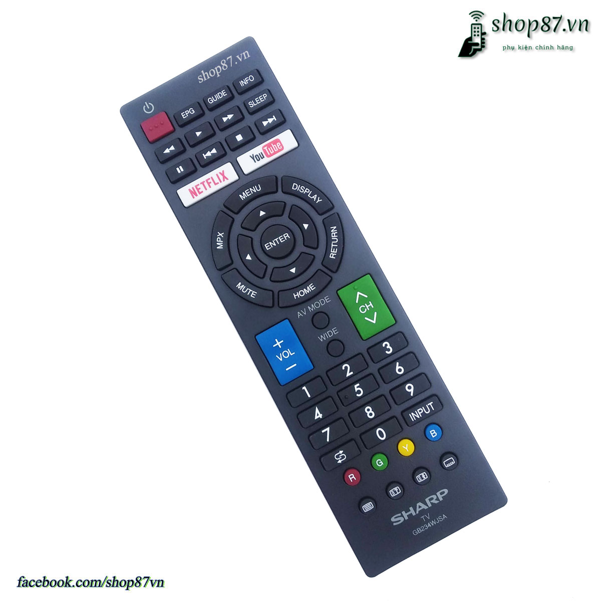 REMOTE  TIVI SHARP( HÀNG ZIN)