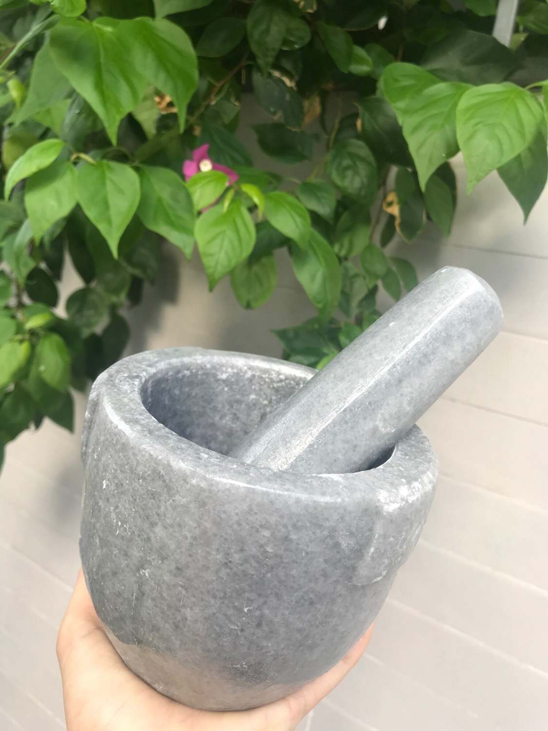 Cối đá non nước màu xám size 12cm