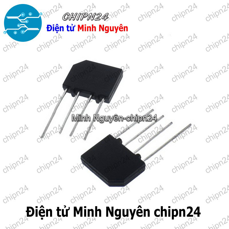 [3 con] (K458) Cầu Diode KBP307 3A 700V (3A dẹt) - HH000227
