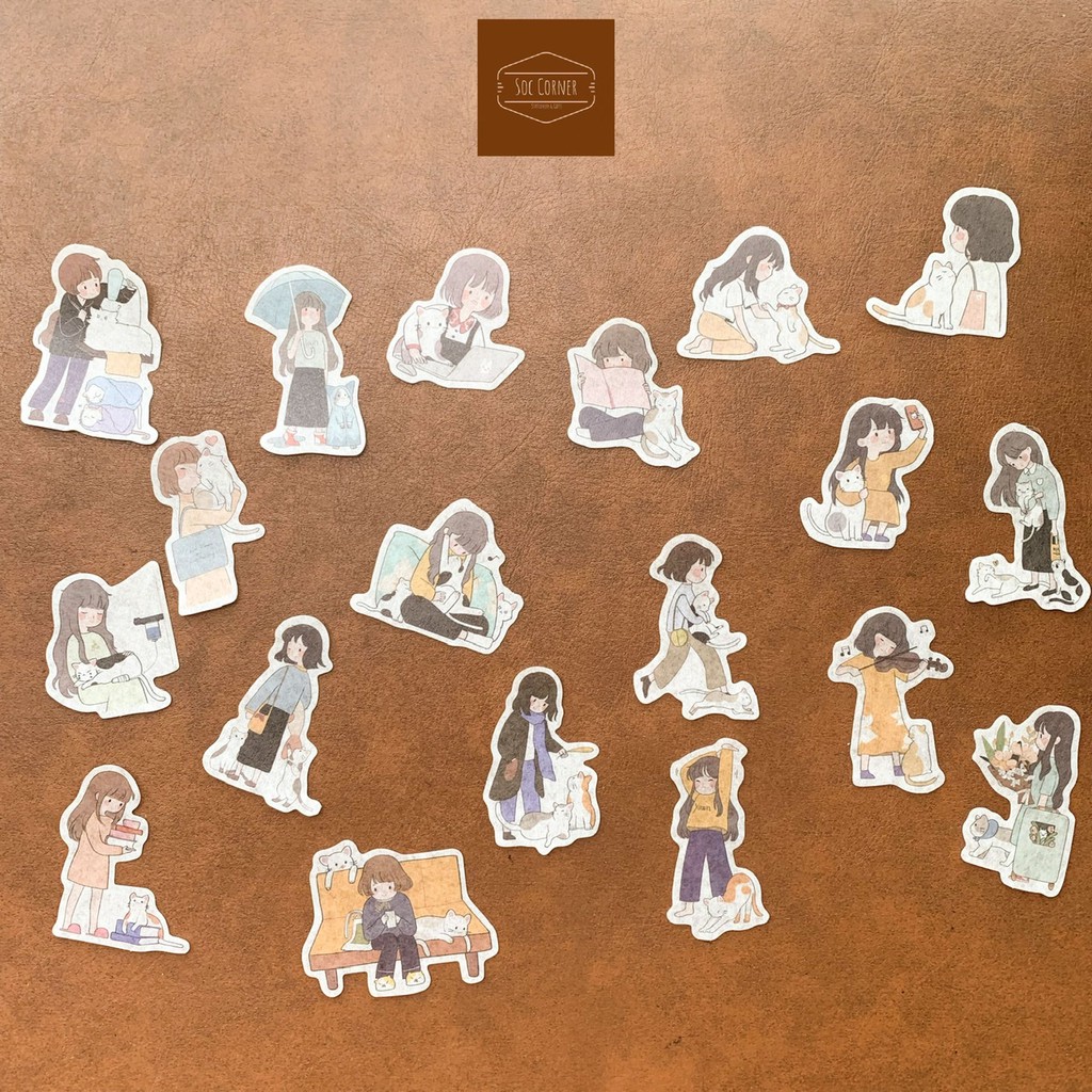 Set sticker 40 hình dán Nhật Bản