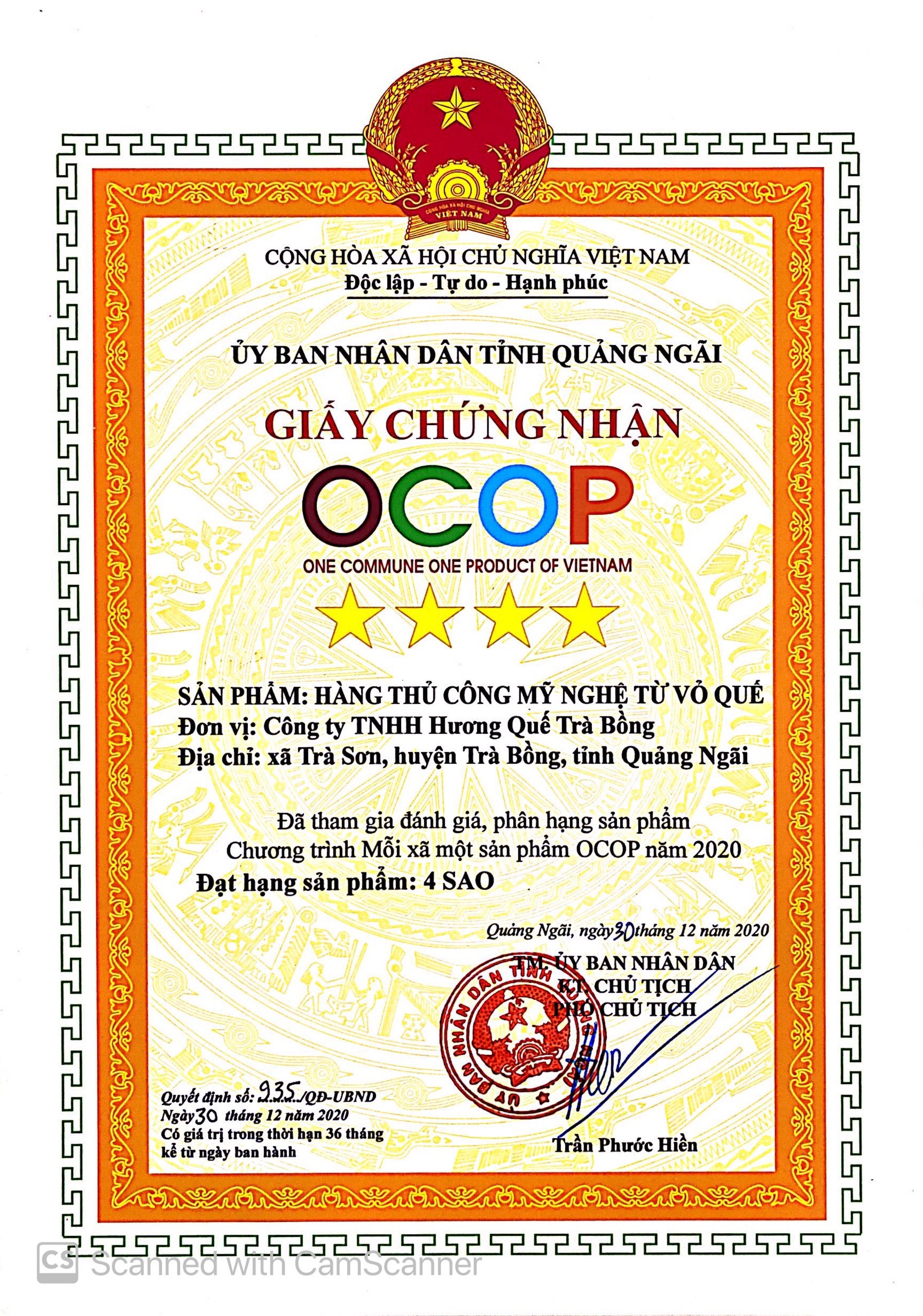 Túi Thơm Vỏ Quế Trà Bồng Quảng Ngãi
