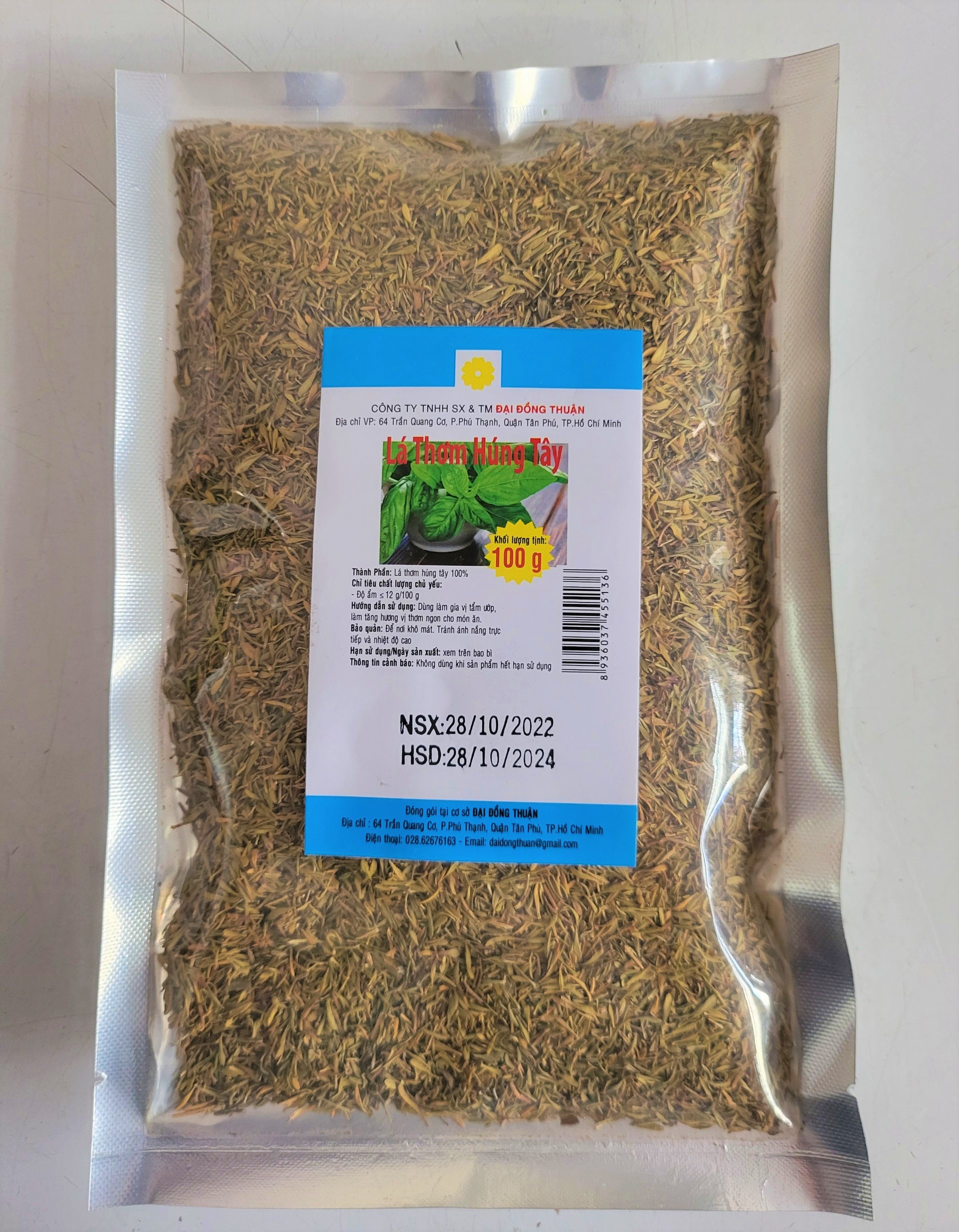 Lá thơm húng tây khô đại đồng thuận thyme rubbed