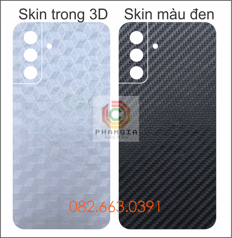 Miếng dán mặt lưng skin carbon Samsung S21 / S21 plus