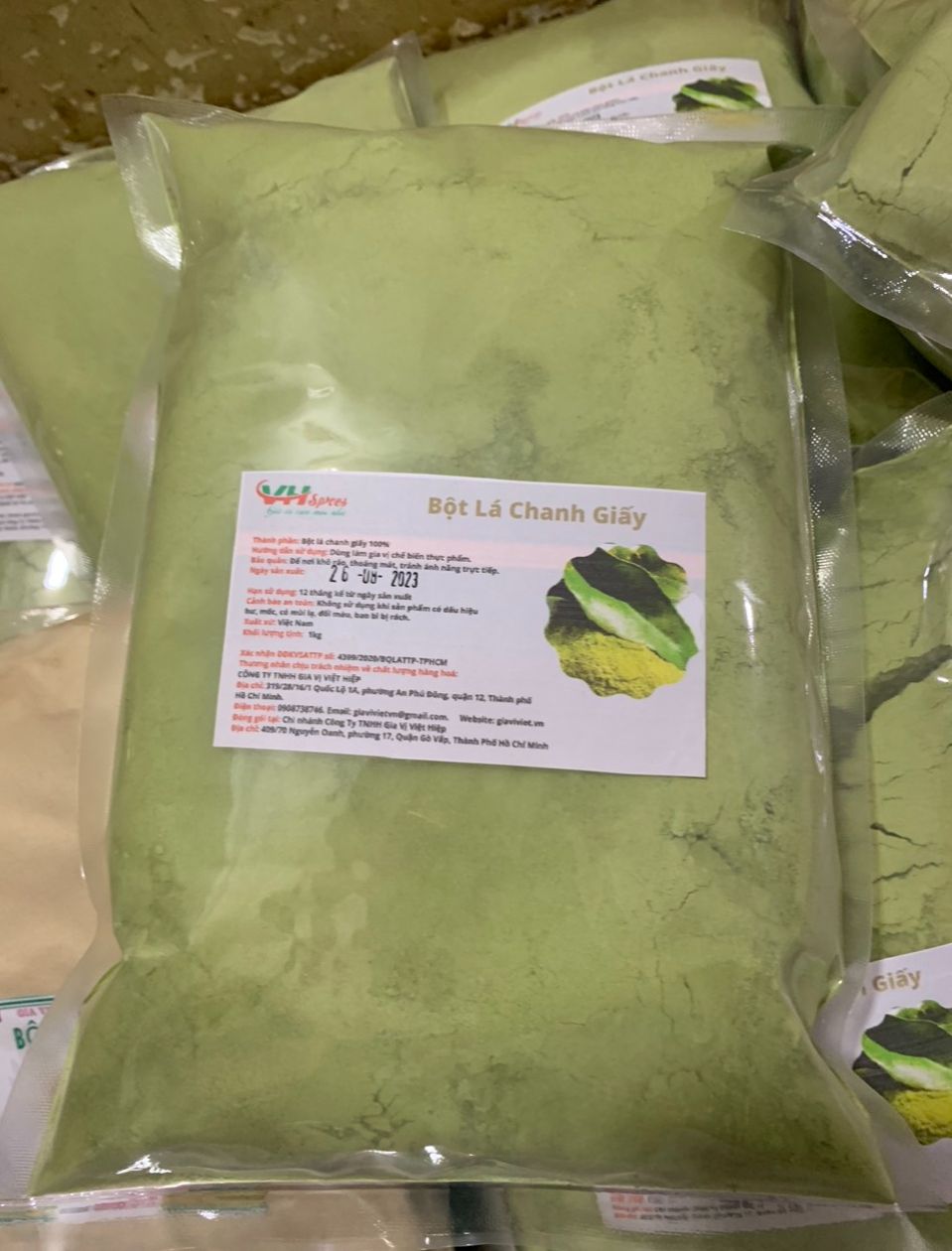 Bột Lá Chanh Giấy(Lemon Leaf Powder) Việt Hiệp